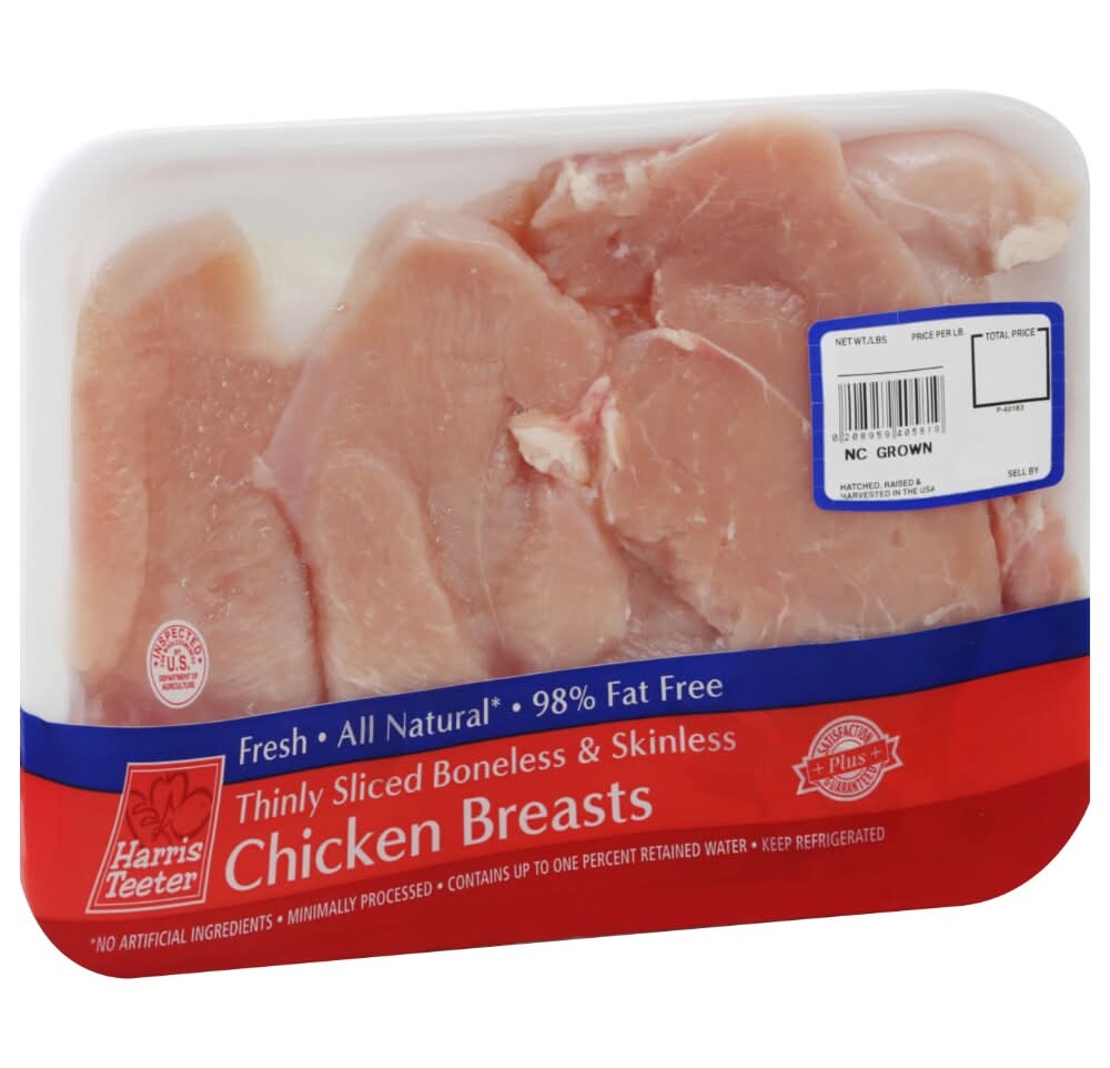 Harris Teeter Thinly Sliced Chicken Breast