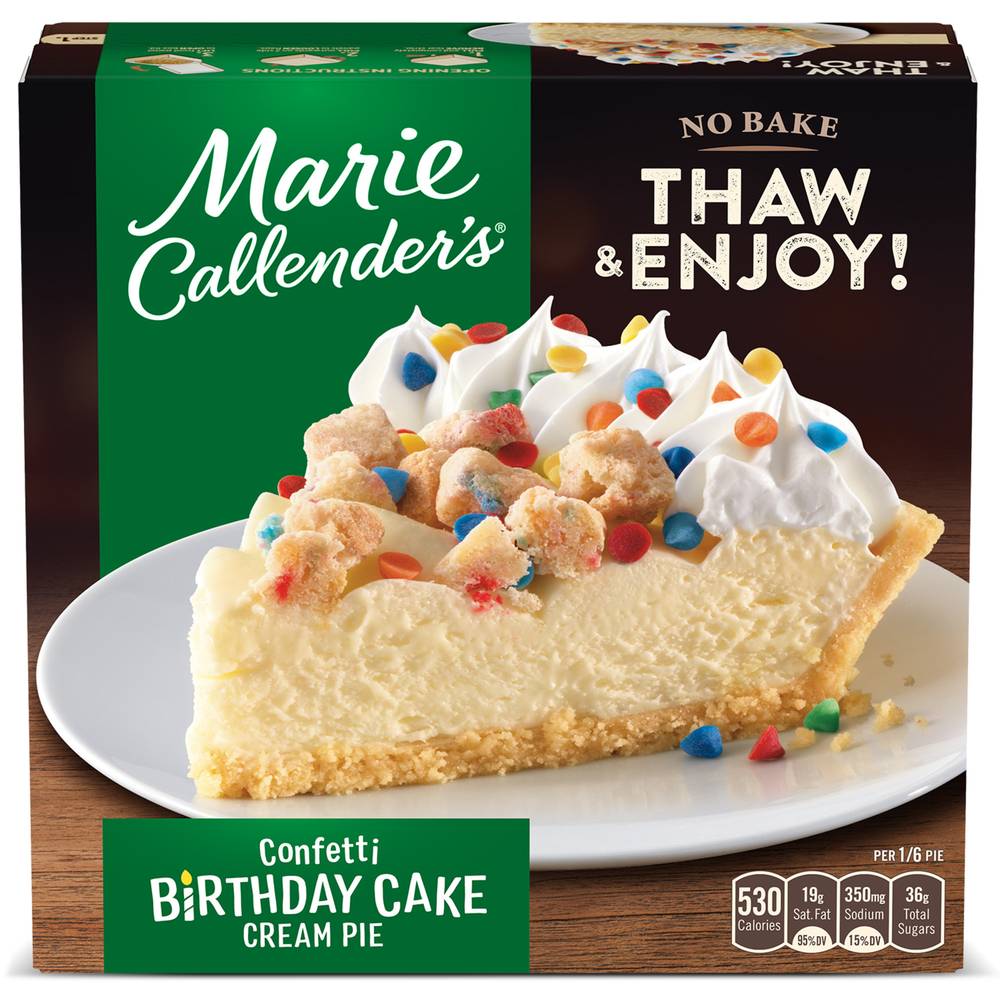 Marie Callender's Confetti Birthday Cake Cream Pie (1.56 lbs)