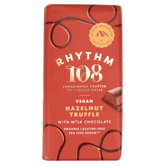 Rhythm 108 Hazelnut Truffle With Milk Chocolate (100g)