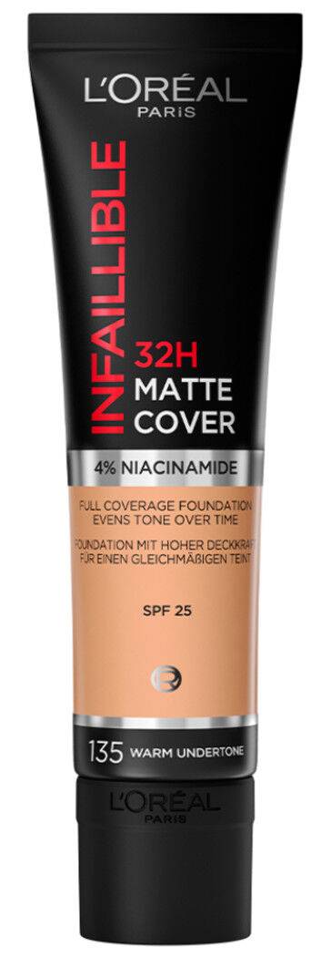 BASE INFALLIBLE MATTE COVER FOUNDATION FRITES 135 VANILLE ECLAT