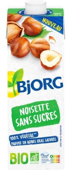 Bjorg - Boisson végétale sans sucres, noisette (1L)