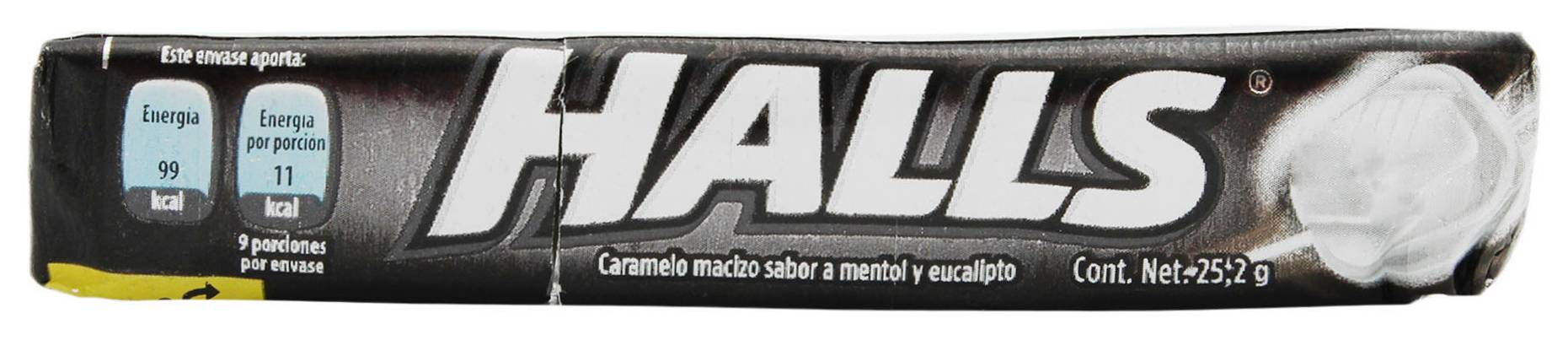 Halls · Caramelo macizo extra strong (10 g)