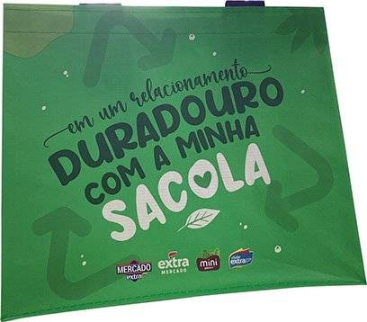 Sacola reutilizável rafia g