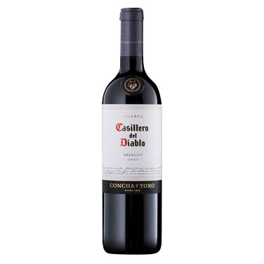 Casillero del diablo vino merlot reserva (botella 750 ml)