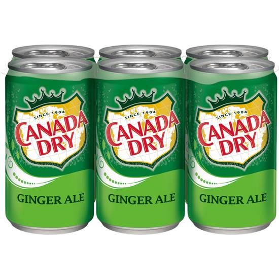 Order Canada Dry Ginger Ale Cans (7.5 oz x 6 ct) food online from Rite Aid store, Shawnee on bringmethat.com