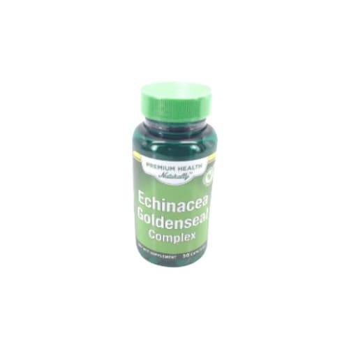 Premium Health Naturally Echinacea Goldenseal Complex Supplement Capsules