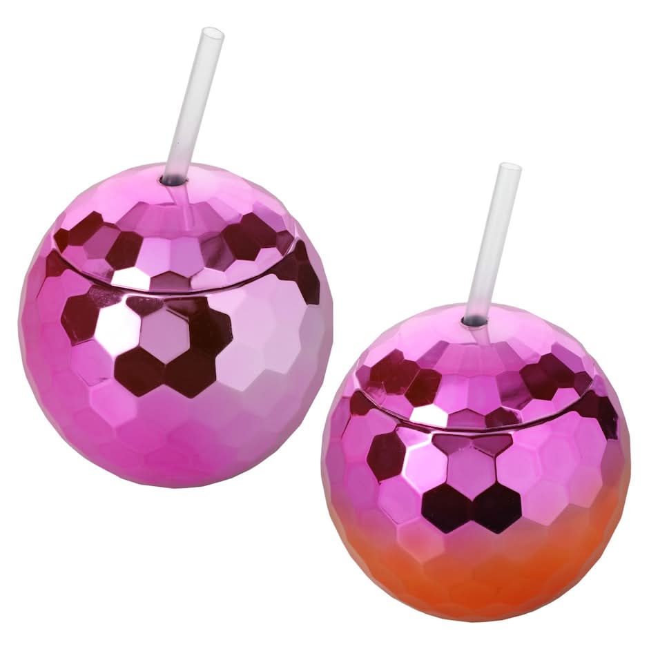 Metallic Disco Ball Tumbler, Assorted Shades, 1-ct.