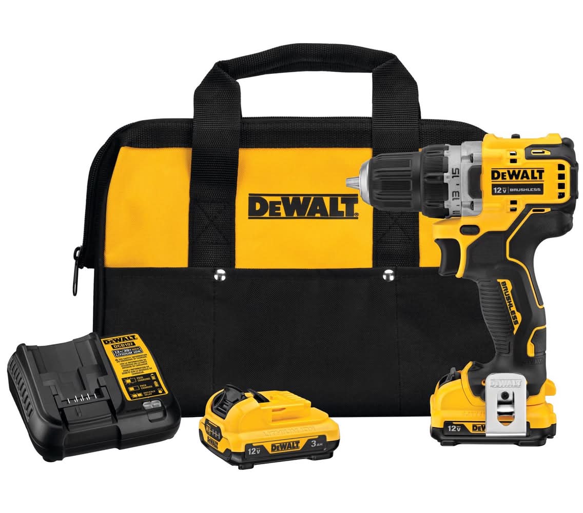 Dewalt 12V Max Xtreme 3/8 In. Brushless Cordless Drill/Driver Kit (Battery & Charger)