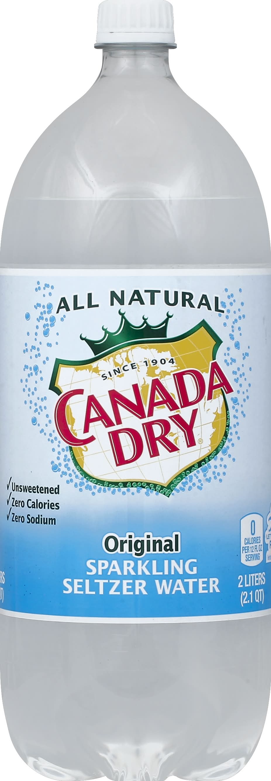 Canada Dry All Natural Original Sparkling Seltzer Water (2 L)