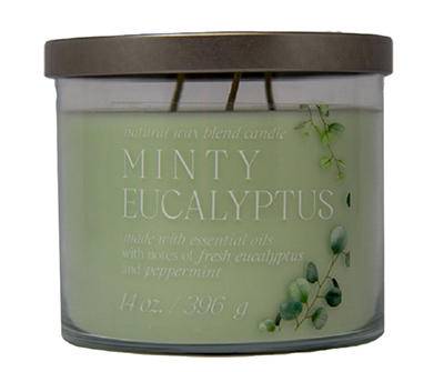 Minty Eucalyptus 3-Wick Candle, 14 Oz.