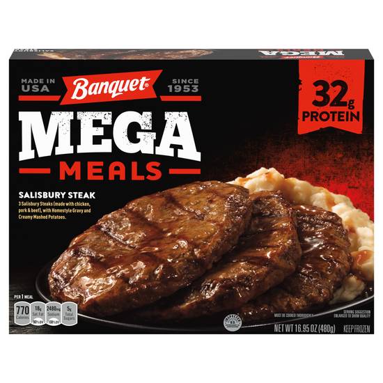 Banquet Mega Meals Salisbury Steak