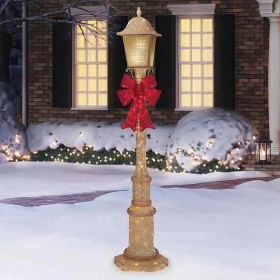 Lampadaire De Noël Scintillant De 2,1 m (1 unité) - Glittering Christmas Street Lamp 2.1 m (7 ft.) (1 unit)