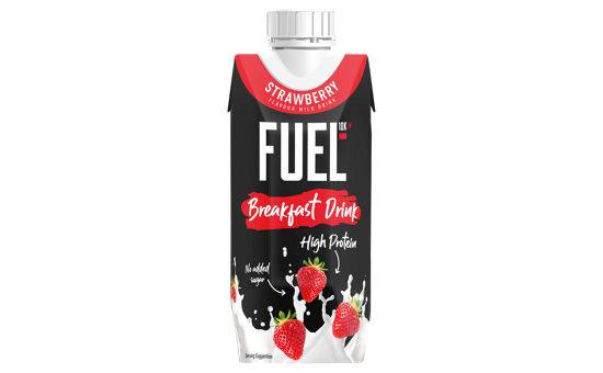 Fuel10K Strawberry Flavour Milk Drink Breakfast Drink 330ml