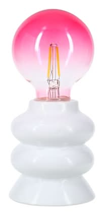 Ceramic Wavy Lamp Pink