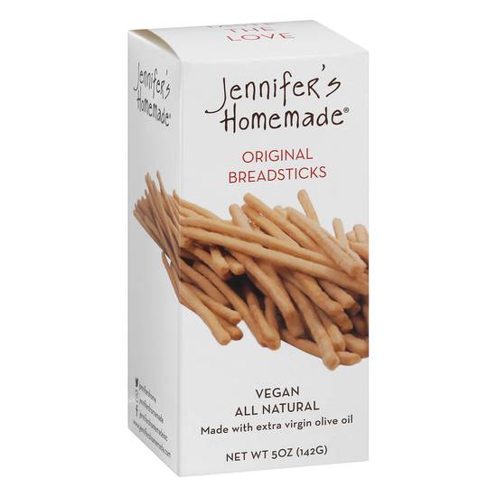 Jennifer's Homemade Original Breadsticks Vegan All Natural