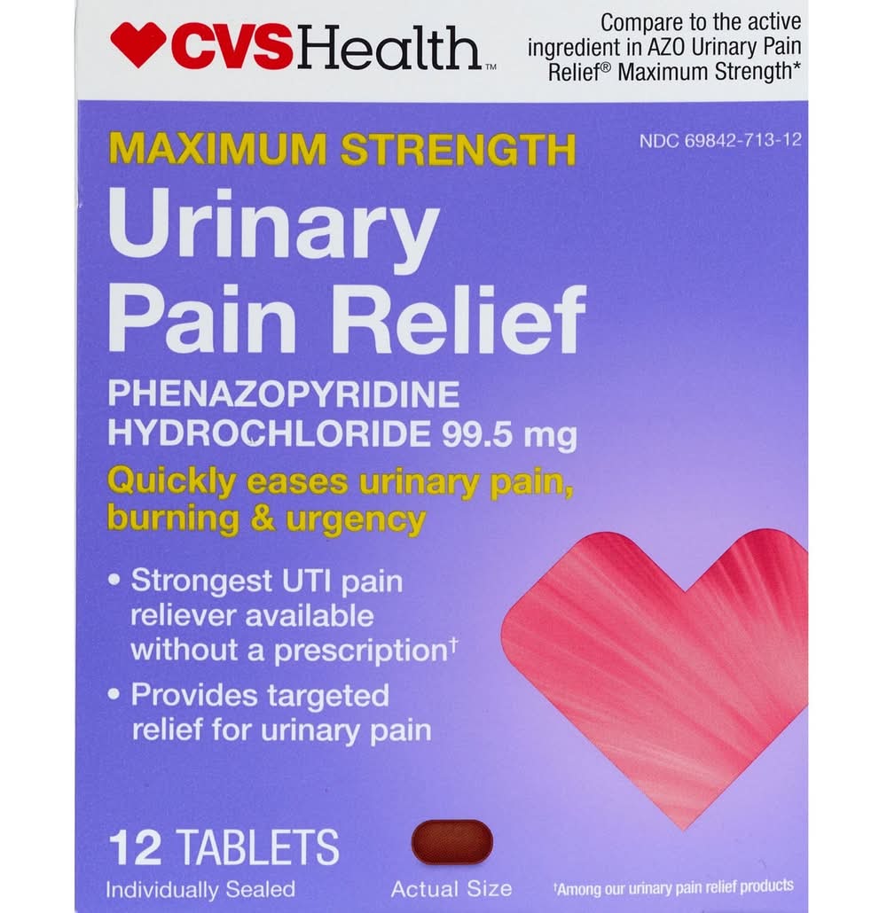 CVS Health Maximum Strength Urinary Pain Relief Tablets (12 ct)
