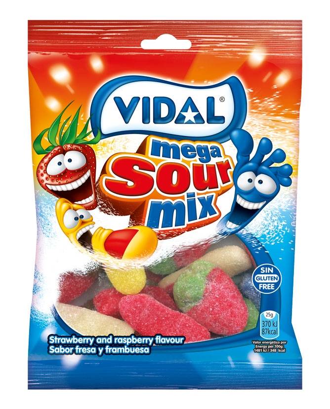 GOMA MEGA SORTIDO ACIDO 90G