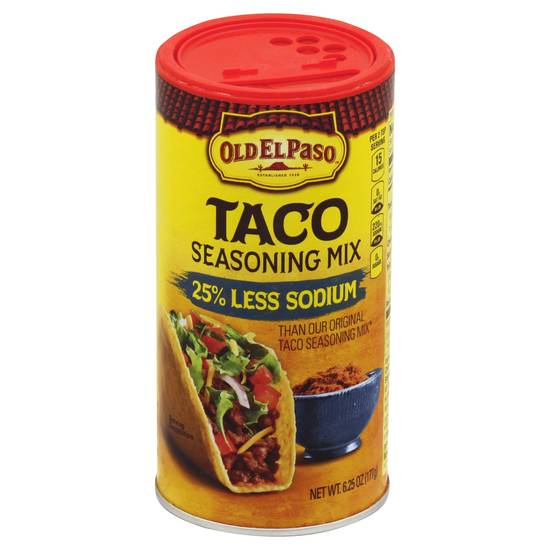 Old El Paso Taco Seasoning Mix Reduced Sodium Value Size (6.3 oz)