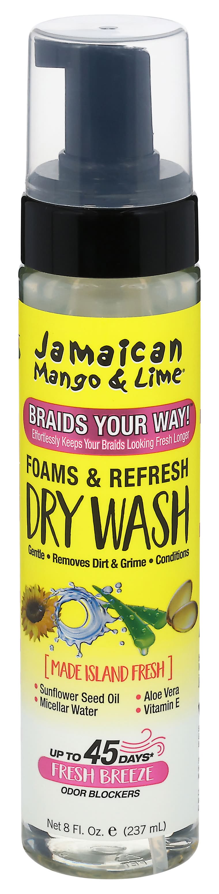 Jamaican Mango & Lime Foams & Refresh Fresh Breeze Dry Wash (8 fl oz)