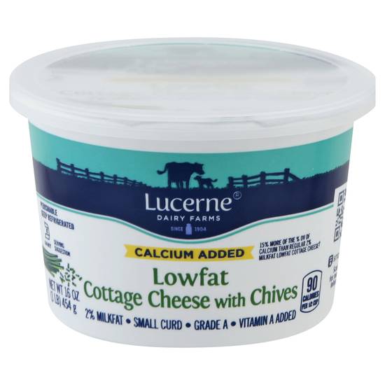 Lucerne Lowfat Cottage Cheese With Chives (16 oz)