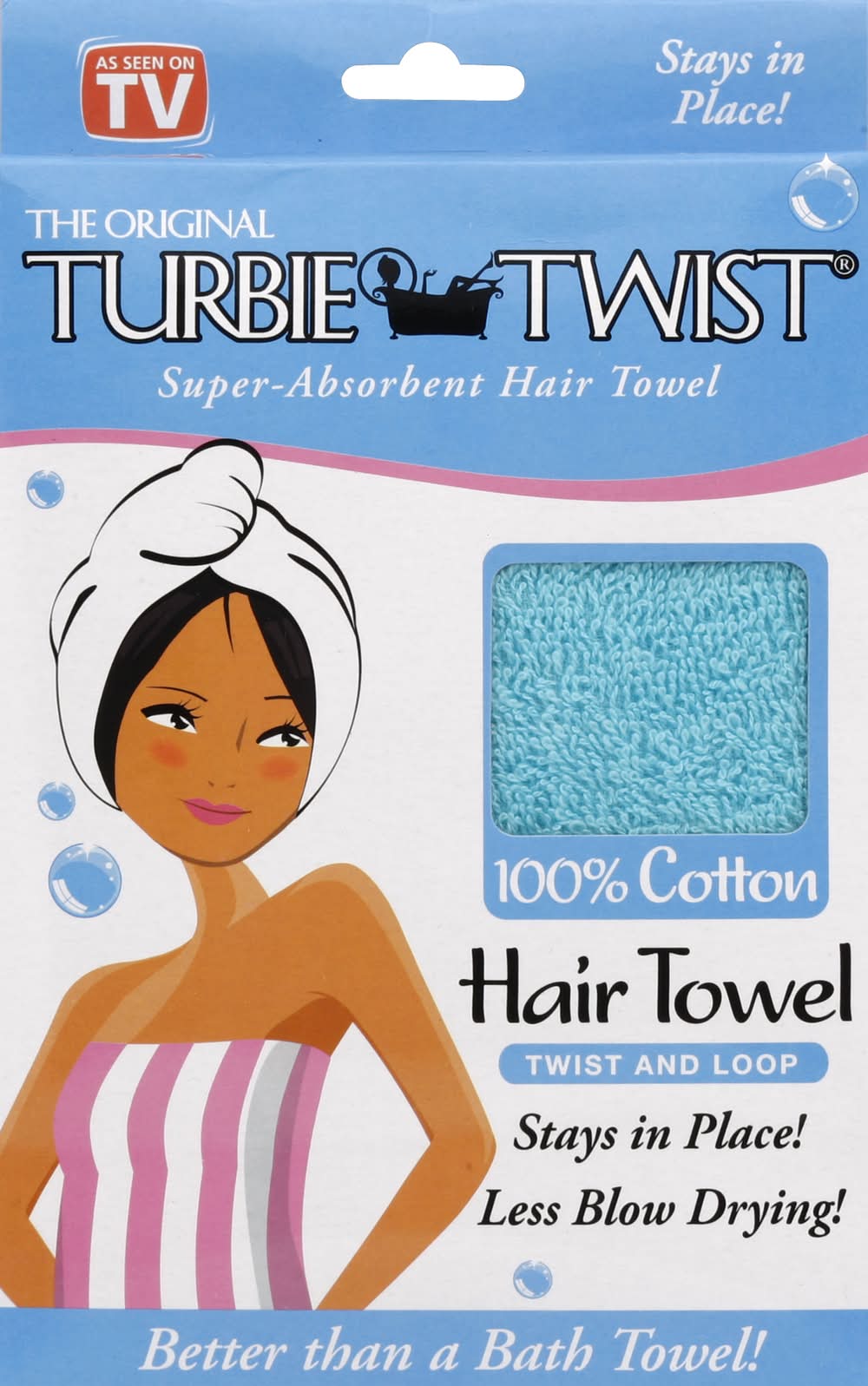 Turbie Twist 100% Cotton Hair Towel