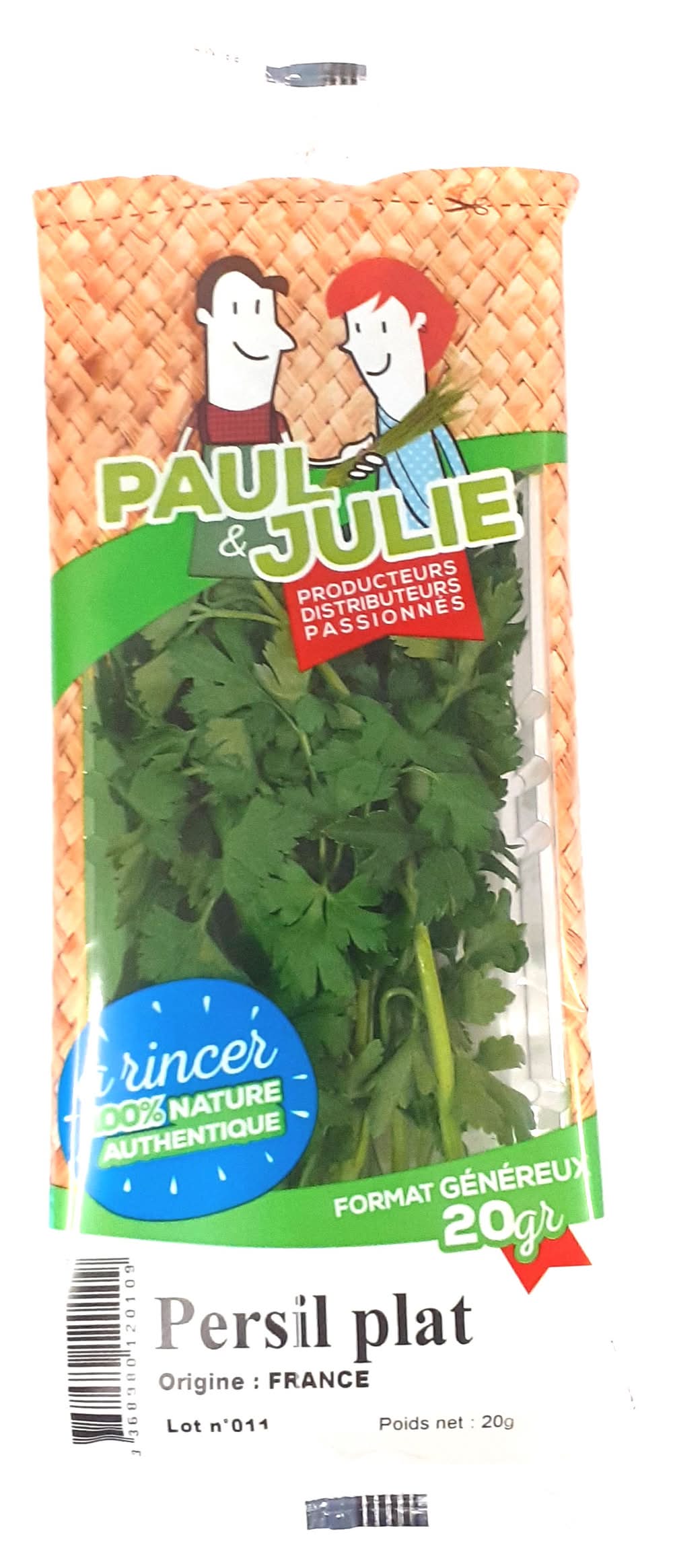 Paul & Julie - Persil frais plat (20g)