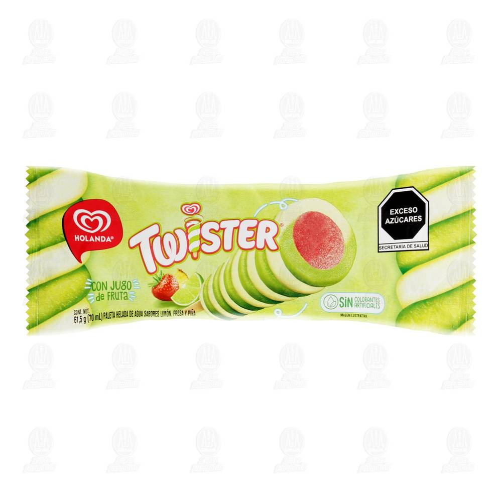 Holanda · Paleta helada twister, fresa- limón - piña (70 ml)