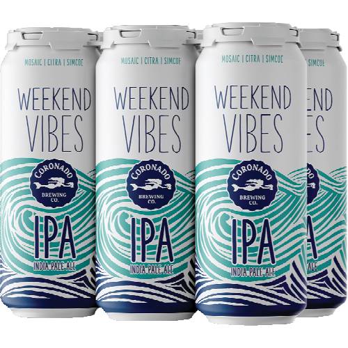 Coronado Brewing Company Weekend Vibes IPA 6 Pack Cans