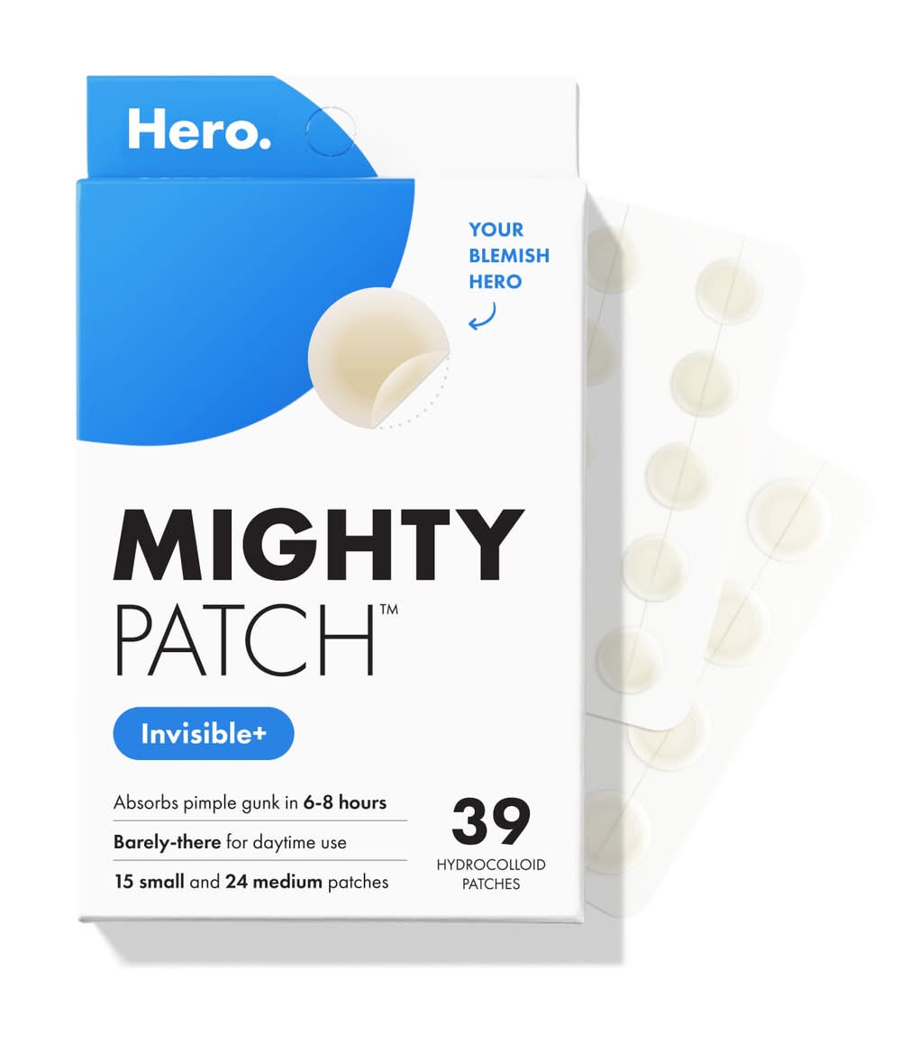 Hero Cosmetics Mighty Patch  Invisible+ Patch - 39 Pack (Clear One Size)