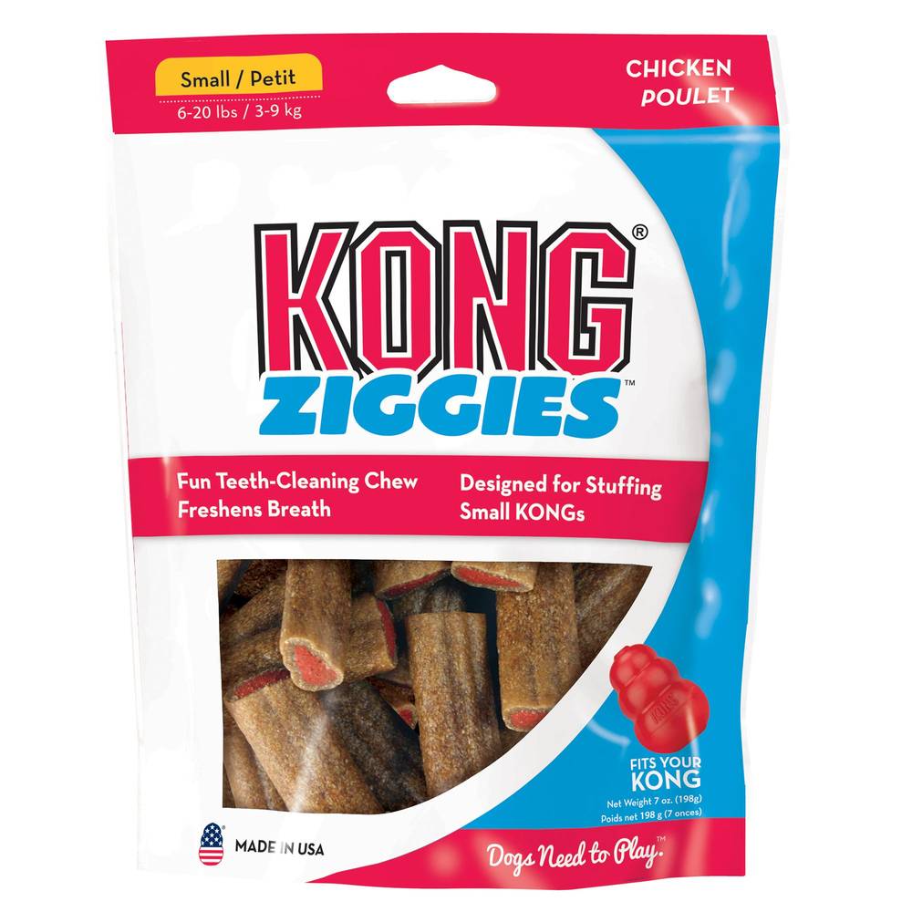 KONG Stuff'n Ziggies Teeth Cleaning Chew Dog Treats