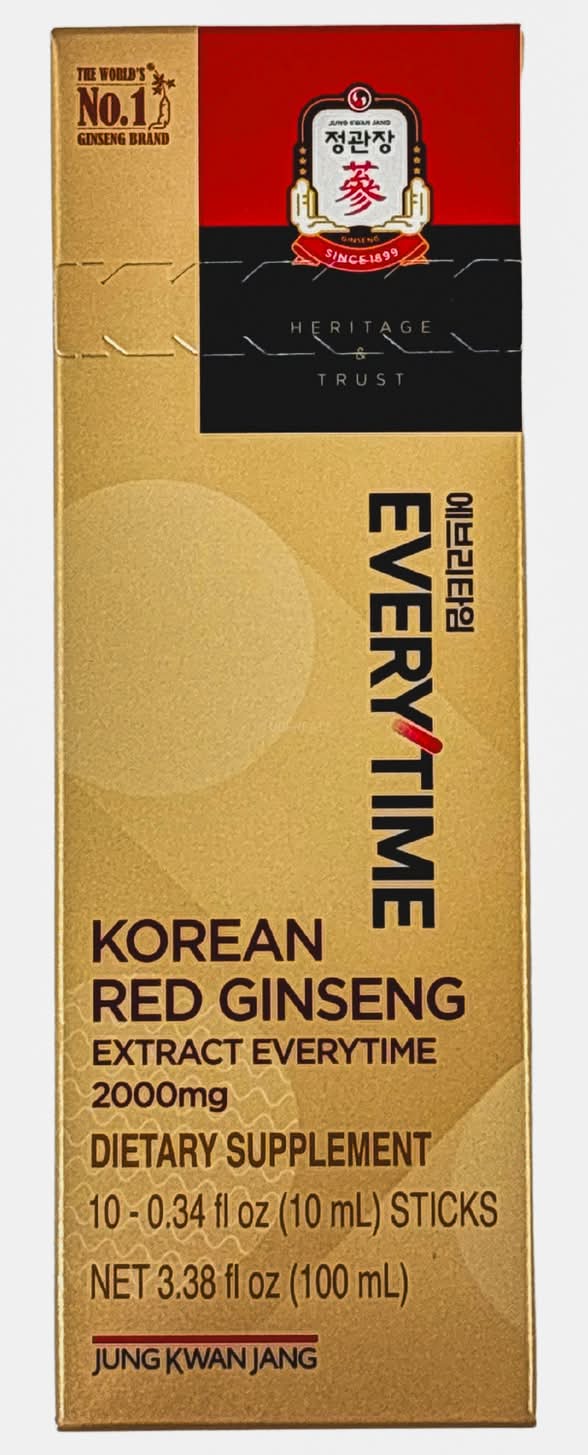 JUNG KWAN JANG Everytime Korean Red Ginseng Extract Stick (10 x 0.34 fl oz)