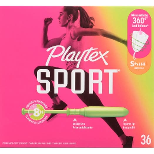 Playtex Sport Unscented Tampons Super Plus (36 ct)