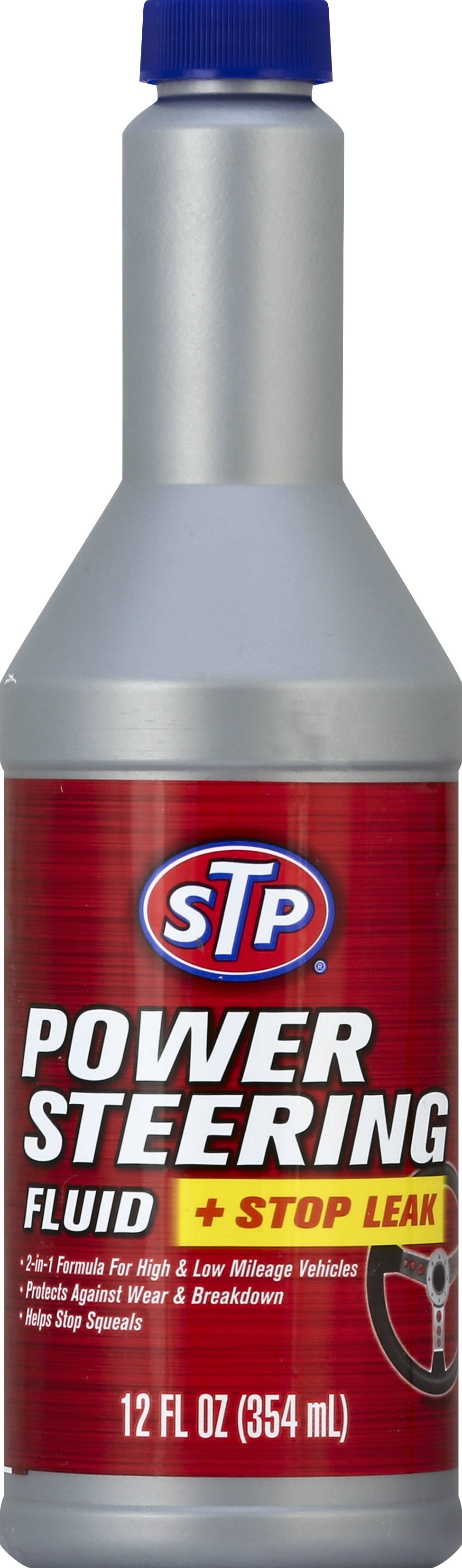 STP Power Steering Fluid + Stop Leak