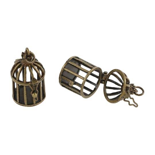 Found Objects Bird Cage Charms By Bead Landing, 28Mm