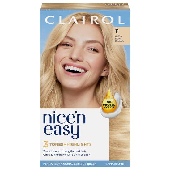Clairol Nice 'N Easy Color 11 Ultra Light Blonde Hair Dye