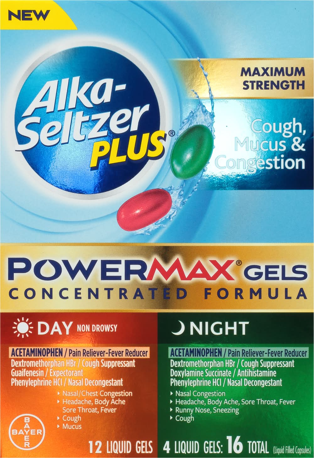 Alka-Seltzer Plus Maximum Strength Day & Night Congestion Relief (0.8 oz)