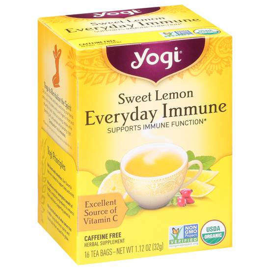 Yogi Sweet Lemon Everyday Immune Tea (16 ct)