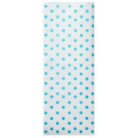 Hallmark Tissue Paper Turquoise Polka Dots (4 ct)