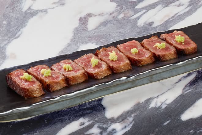 Seared A5 Wagyu Tataki (6)