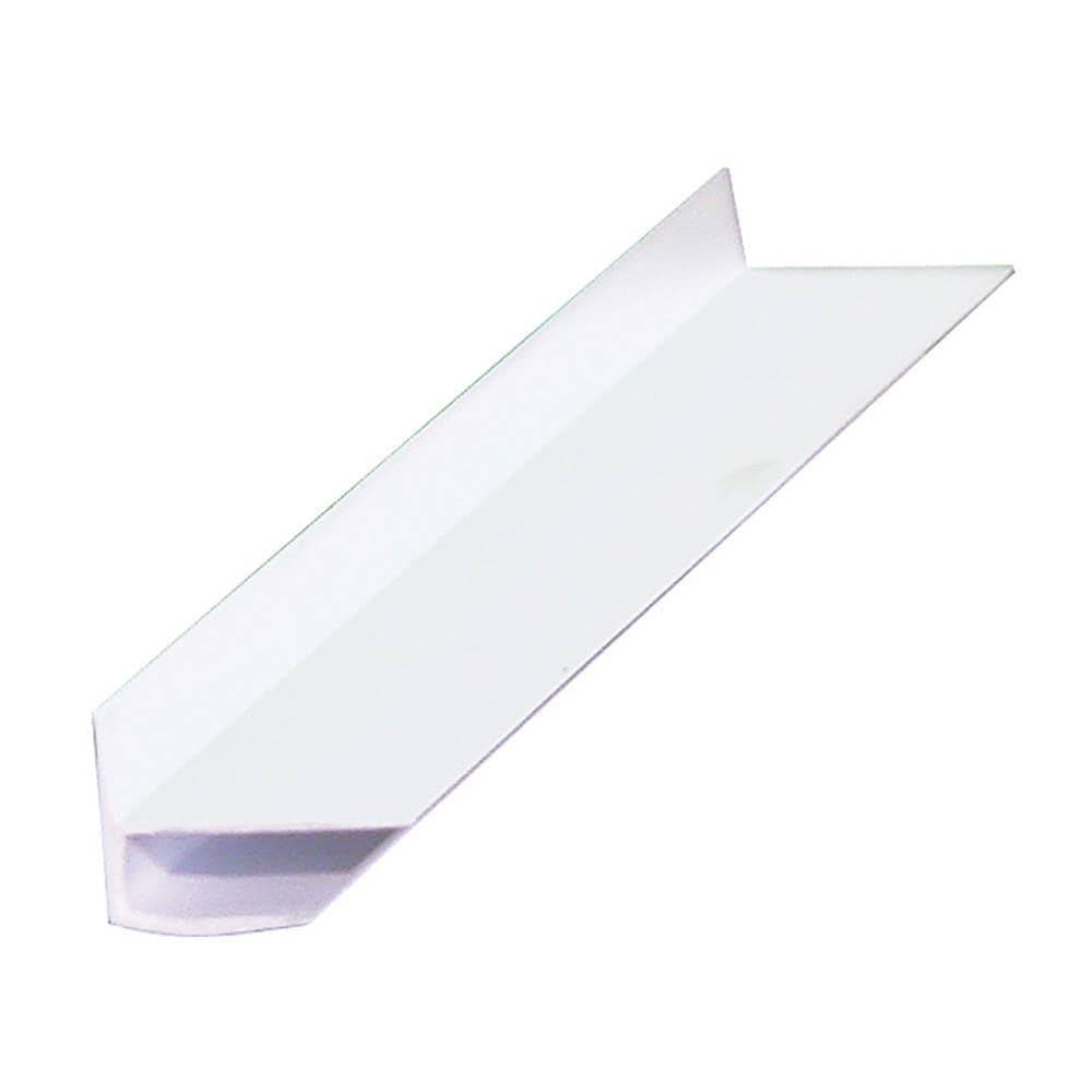 0.5-in x 8-ft White Unfinished Plastic Outside Corner Wall Panel Moulding | T OSC 8 ETFRP
