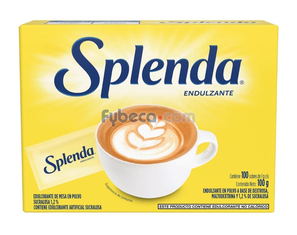 Edulcorante Splenda  Caja 100 Un