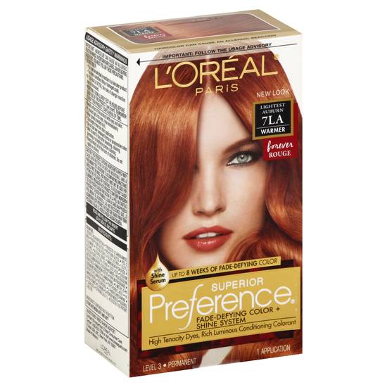 L'oréal 7la Lightest Auburn Warmer Permanent Hair Color (1 kit)