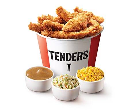 10 Piece Crispy Strips Bucket and 3 Large Sides