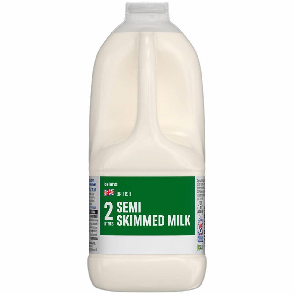 Iceland Semi Skimmed Milk 2 L