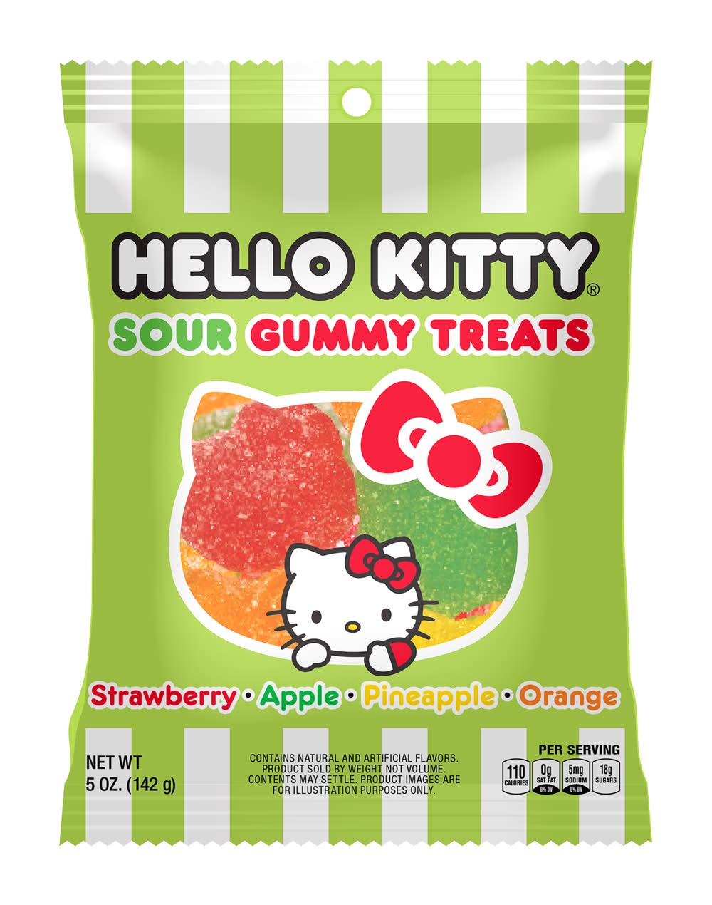 Hello Kitty Sour Gummi Treats, Assorted (5 oz)