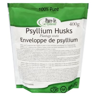 Pure-lē Enveloppes De Psyllium Entier Pure-Lé / Whole Psyllium Husks 400.0 G
