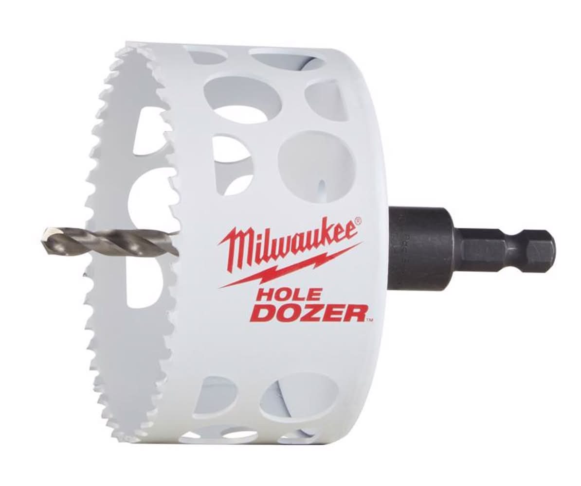 Milwaukee Hole Dozer 2-1/2 In. Bi-Metal 3.5 In. L X 3/8 In. D Hole Saw With Arbor And Pilot Bit Arbo
