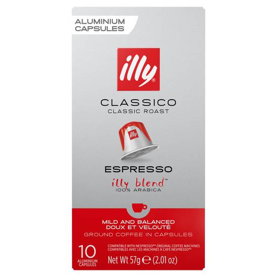 Illy - Classico espresso café en capsules (10 pièces)