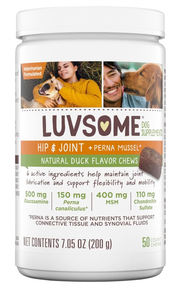 Luvsome® Hip & Joint Duck Flavor Chews Dog Supplements