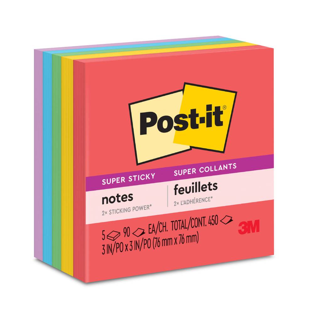 Post-it notas autoadheribles super sticky (1 pieza)